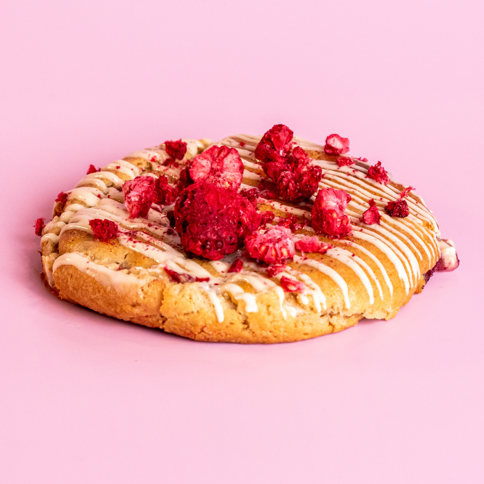 Hoomiz bar à cookie - Cookie Framboises chocolat blanc