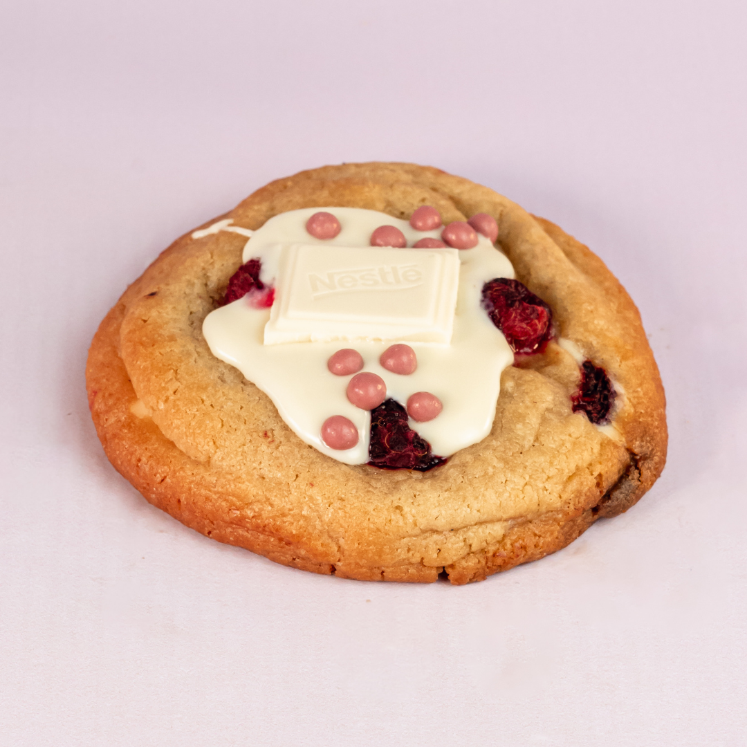 Cookie chocolat blanc framboises Hoomiz Brest